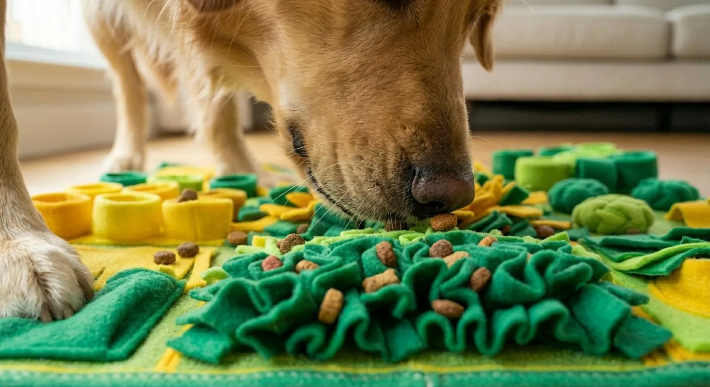 Snuffun el yapımı köpek koklama matı